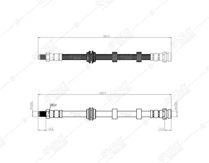 Ford On Fren Hortumu Sag/sol Ford Focus 1.4 Efi Zetec S 16v,focus 1.4 Sfi Zetec S 16v,focus 1.6 Efi Zetec - Svac 20-0139