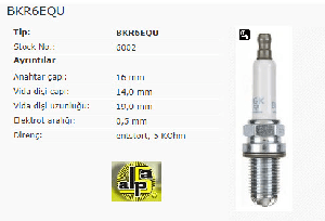 Unıversal Buji-Kalem 4 Tirnak Bmw E46/3 Serileri - Ngk-Bkr6equ