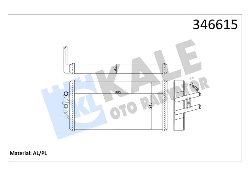 Mercedes Kalorıfer Radyatoru M.benz 1838 1838ls 1844 Eski Model - Kale 346615