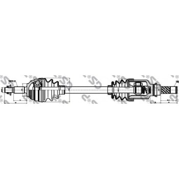 ON AKS KOMPLE SOL LOGAN MCV CLIO III MODUS 1,5DCI 05> (DIS FREZE:23 IC FREZE:26 UZUNLUK:649) - GSP 250353
