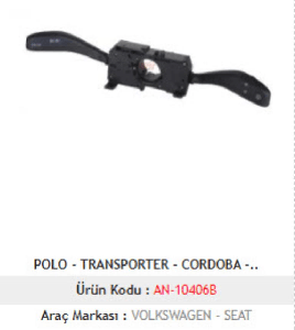 SİNYAL SİLECEK KOLU>VW POLO - T5 - CORDOBA - IBIZA - MCAR-AN10406B