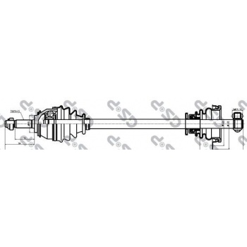 ON AKS SOL DACIA LOGAN SANDERO 1.4 ,1.6  04>  (RN 8 812) / (DIS FREZE:21 UZUNLUK:681) - GSP 245084