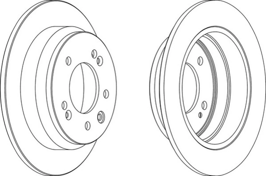 Kore Fren Diski Arka - Takım : 262 X 5 Düz - Frd Ddf1618