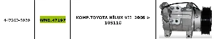 Unıversal Klima Kompresörü>toyota Hilux VII  2005 > 10s11c - Wondo-47197