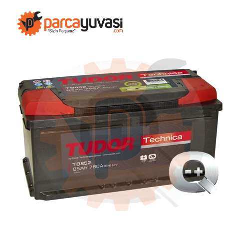 AKU AKU 12V 85 AH (353X175X175) LB5 (88 AH ALCAK MUADILI) - TUDOR TB852
