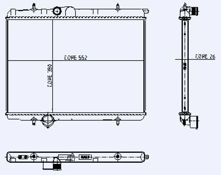 Psa Motor Su Radyator P206 Gti Ew10j4 (2,0 16v) 10 / 00> - Kale 2034011ab