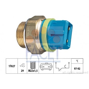 RADYATOR SU SICAKLIK MUSURU (IKI CIKIS) / (92 / 97C°) BERLINGO AX EVASION SAXO XANTIA XSARA XSARA PI - FACET 7.5145
