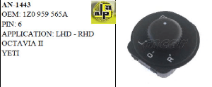 AYNA KUMANDA ANAHTARI>SKODA OCTAVIA II - YETI    >>1Z0959565A - MCAR-AN1443