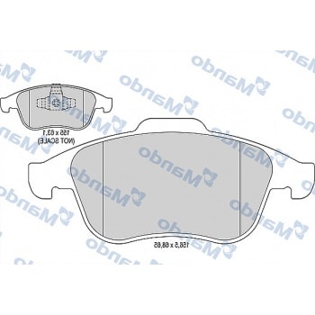 ON FREN BALATASI(TK) RENAULT MEGANE III 10> GRAND SCENIC III 10> LAGUNA III 07> 1.2 TCE 1.4 1.5 DCI - MANDO MBF015799