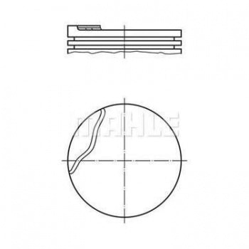 MOTOR PISTON SEGMAN MEGANE SCENIC R19 CLIO 1,6 I I K7M 1 / 2, SILINDIR (79,50MM) / (STD) - MAHLE 0220200