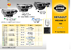 FAR JOY MODEL LEDLİ KROM ÇERÇEVELİ  MANUEL SAĞ RENAULT MEGANE IV 2016-20 - AYFAR-202326