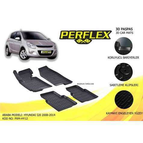PASPAS 3D HAVUZLU X-MAT HYUNDAI I20 2008-2015 - PERFLEX PXM-HY12