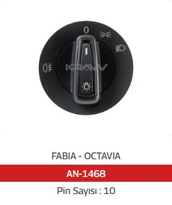 Unıversal Cam Anahtarı>fabıa - Octavıa Far Anahtarı - Mcar-An1468