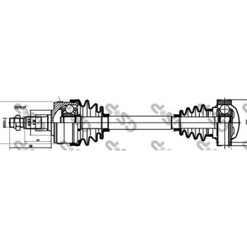 AKS MILI ON (ABS'LI) V-CLASS 638/2 97>03 VITO 638 97>03 - GSP 235002