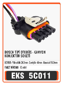 SOKET> BOSCH TİPİ KONJEKTOR  OTOBUS-KAMYON   S5011 - EKS-5C011