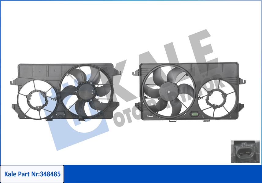 FAN MOTORU CONNECT 1,8TDCI KLIMALI 02> - KALE 348485