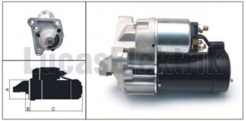 MARS MOTORU 12V 10 DIS 1,1KW R19 MEGANE R9 YM LAGUNA CLIO I II 1.2 1.4 1.6 - LUCAS LES0301