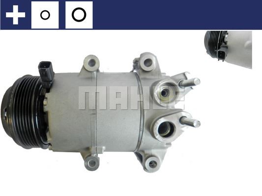 KLIMA KOMPRESORU FORD B MAX 1.4 FIESTA 1.5 1.6TDCI 08> FOCUS III 12>  [6PK V KAYIS KASNAGI] [108mm] - MAHLE ACP 1185 000S