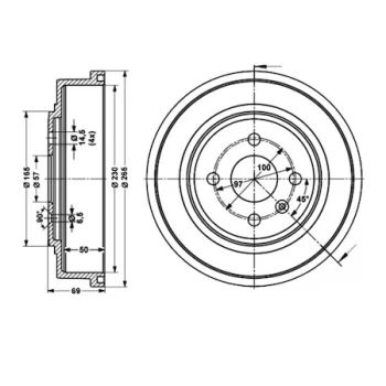 Opel Fren Kampanası Astra H Combo II 1,2i 16v / 1,4i 16v / 1,6i 16v / 1,7tdi 230mm - Braxıs Ad5008