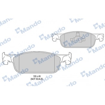 FREN BALATASI ON (TK) CLIO IV 12> LOGAN II 12>  SANDERO II 12> KALIN TIP - MANDO MBF015302
