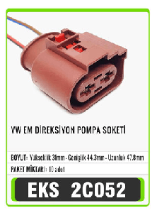 SOKET>VW  DİREKSİYON POMPA EM   S2075 - EKS-2C052