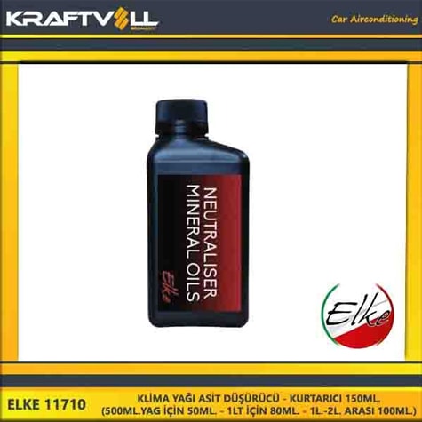 KLIMA YAGI ASIT DÜSÜRÜCÜ - KURTARICI 150ML.(500ML.YAG IÇIN 50ML. - 1LT IÇIN 80ML. - 1L.-2L. ARASI 10 - ELKE 11710