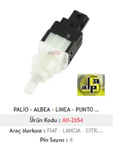 Unıversal Fren Müşürü-Albea - Palıo - Punto -Ducato- Boxer - Jumper - Mcar-An2654