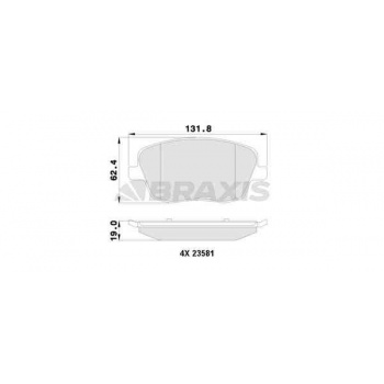 ON FREN BALATASI CORDOBA 1.4 16V 1.4TDI 1.9SDI 1.9 TDI 02> FABIA 1.9 / 2.0TDI 00> - BRAXIS AA0127