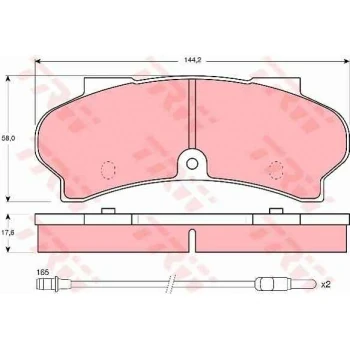 Psa On Fren Balatası J9 18mm Ym - Trw Gdb397