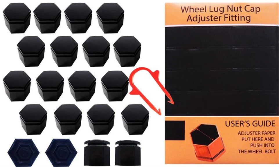 Unıversal Bijon Kapagı Takımı Siyah Ø19 (cikarma Aparatı-Sabıtleyici Sticker) - Mtj 6607