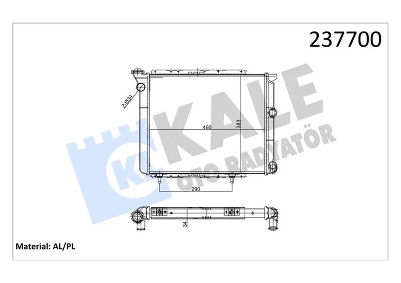 MOTOR RADYATOR R11 TXE FLASH (2 SIRA AL+PL) - KALE 0504122AL