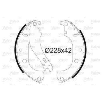 ARKA FREN BALATASI PABUC DOBLO ALBEA 1,2 / 1,3 / 1,4 / 1,6 / 1,9 - VALEO 562806
