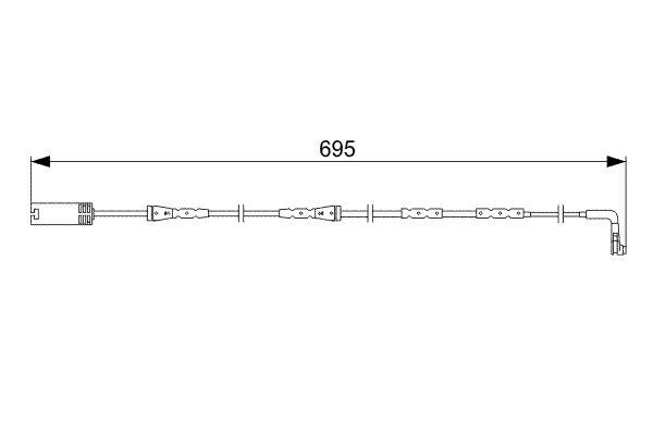 BALATA FISI ON BMW E81 E82 E87 E88 E90 E91 E92 - BOSCH 1987473050