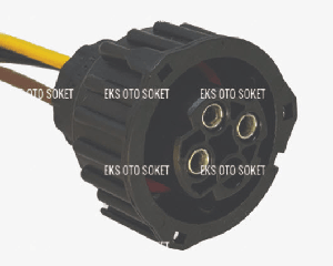 KİLOMETRE SAYAÇ HIZ SENSÖR SOKETİ  AMP 1-967325-2 - EKS-3C075