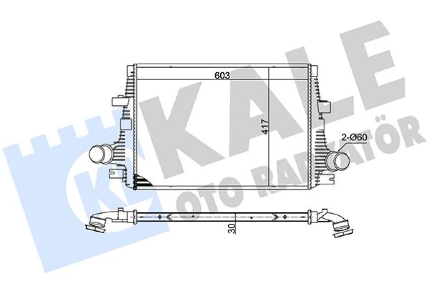 Fiat Turbo Radyatörü - İntercol - Kal 375755