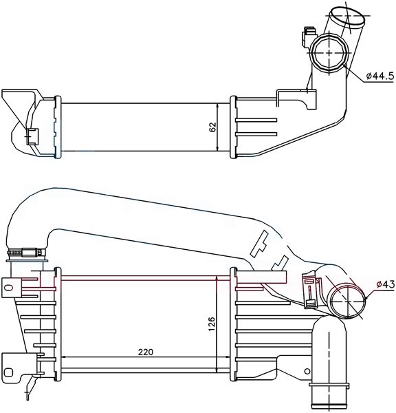 TURBO RADYATORU ASTRA H Z17DTH - ORIS IOP514062