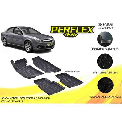 Opel Paspas 3d Havuzlu X-Mat Vectra C 2002-2008 - Perflex Pxm-Op14