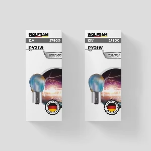 Unıversal (x2) Ampul-12v 93 21w Yan Tirnak Diadem Py21w-Bau15s - Wolfram-27900
