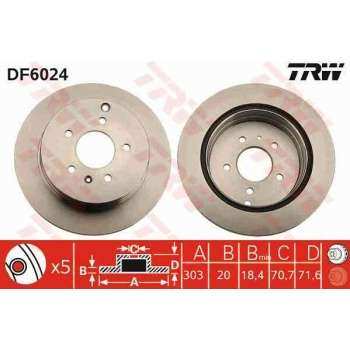 ARKA FREN AYNASI HAVALI 303mm CAPTIVA ANTARA 06> - TRW DF6024