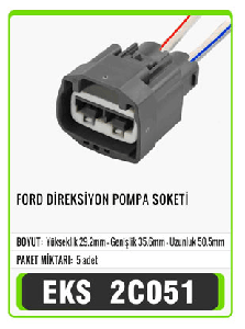 SOKET>FORD DİREKSİYON POMPA       4M51 3K514 CF / 5M51 14B271 CA - EKS-2C051