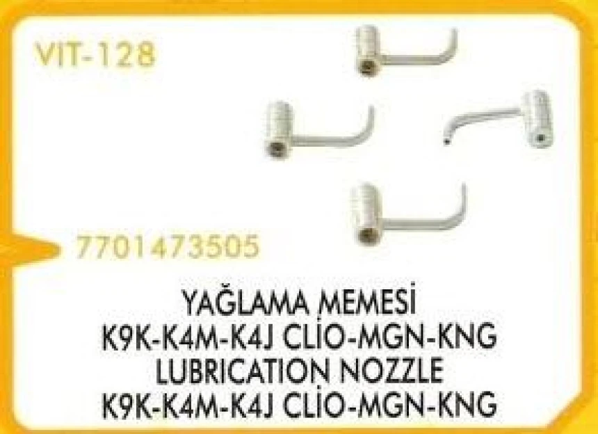 Renault Yaglama Memesi Sol Kangoo Clio Megane (k9k K4m K4j) Kalın Uc - Vitesse 128l