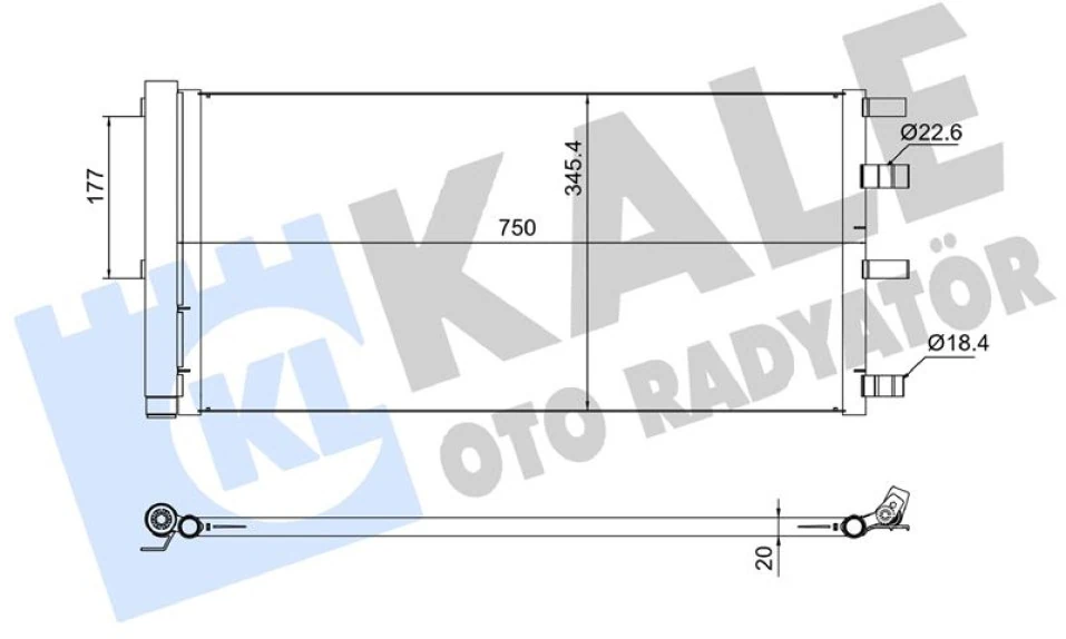 Ford Klima Radyatoru Ford Transıt V362-V363 2.0 Ecoblue 16> - Kale 382670