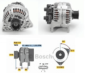 ALTERNATÖR-BOS 24V 110A İVECO EURO CARGO ( İSPANYA ) - SEG-0124655065