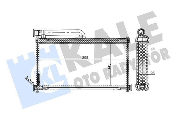 KALORIFER RADYATORU AUDI A6 2,0 / 2,7 / 3,0FSI TFSI TDI 04>11 - KALE 352135