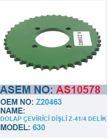 JOHN DEERE 630 DOLAP ÇEVIRICI DIŞLI Z-42 DIŞ 4 DELIKLI - Z20463 - AS10578