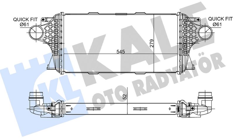 TURBOSARJ RADYATORU (OM642) X166 15>19 W166 15>18 C292 15>19 - KALE 375920