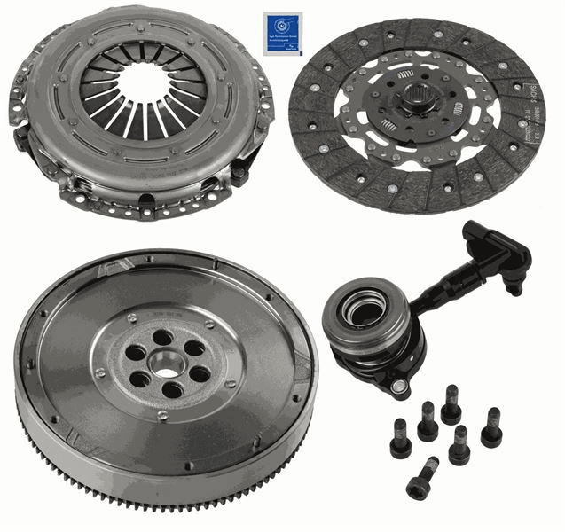 DEBRIYAJ SETI (BASKI+BALATA+VOLAN+BILYA) 4'LU KIT  REPSET DMF FOCUS III CB8 11>14 1.6 TDCI FOCUS III - SACHS 2290 601 126
