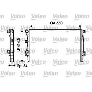 MOTOR RADYATORU (648X460) CADDY PASSAT GOLF JETTA OCTAVIA TOURAN ALTEA SUPERB 2,0TDI CFHC 04>13 - VALEO 732872
