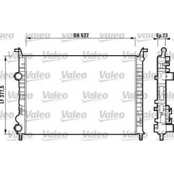 MOTOR RADYATOR PALIO SIENA 1,2 01> STRADA 1,2 04 / 03> - VALEO 732948