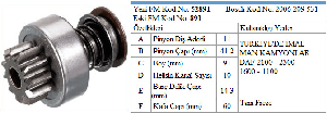 MARŞ DİŞLİSİ-BT 11D DAF/MAN  TAM FREZE - FORMMETAL-52891